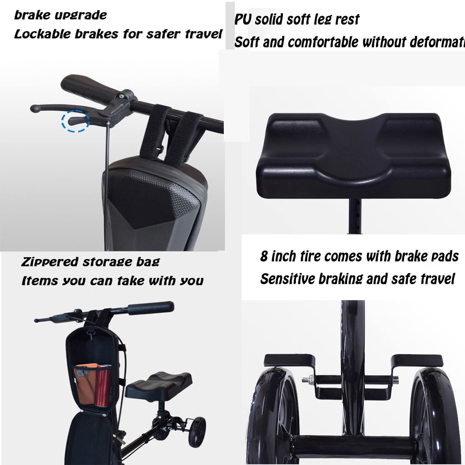 エコノミーニースクーター　骨折用スクーター　折りたたみ Tech ドラッグストア エコノミーニースクーター、骨折用ニー